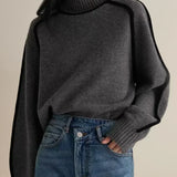 Sandrine | Eleganter Pullover mit hohem Kragen