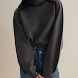 Sandrine | Eleganter Pullover mit hohem Kragen