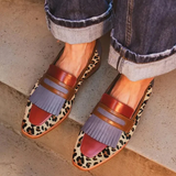 Zelda - Elegante Leoparden-Mokassins