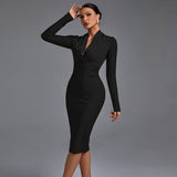 Samara - Vestido de Manga Larga Elegante