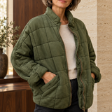 Ida | Elegante gefütterte Oversize-Jacke