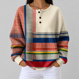 Margaret – Gestreiftes Oberteil im Colorblock-Design