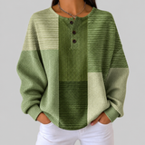 Charlotte – Grünes Patchwork-Oberteil