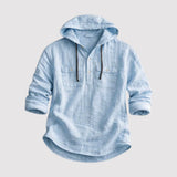 Olaf™ | Leichtes Hoodie-Hemd mit Kapuze
