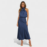 Alba - Vestido Satinado Elegante
