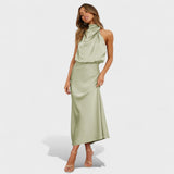 Alba - Elegance Satin Dress