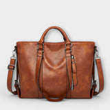 María - Amplio bolso de cuero