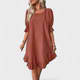 Sassa - Vestido Casual con Detalles de Volantes