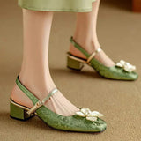 Marlene – Elegante Damenschuhe mit floralem Detail