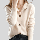 Stéphanie | Cardigan aus Kaschmir im Retro-Stil