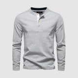 Volker™ | Langarmshirt mit Henley-Kragen