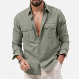 Camisa com Bolsos Cargo e Conforto Térmico