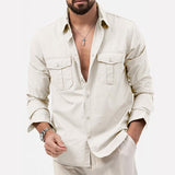 Camisa com Bolsos Cargo e Conforto Térmico