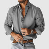 Camisa de Corte Suelto en Tejido Suave