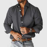 Camisa de Corte Suelto en Tejido Suave
