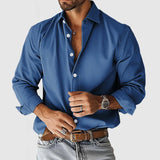 Camisa de Corte Suelto en Tejido Suave