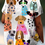 Tina - Camisa con Diseño de Perros