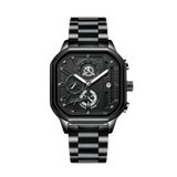Edmund™ | Elegante Edelstahl-Quarzuhr im modernen Design