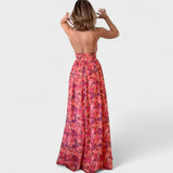 Florería - Vestido Largo con Tirantes