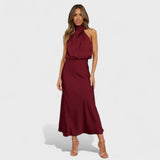 Alba - Elegant Satin Dress