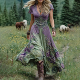 Serena - Vestido Floral Maxi Corto