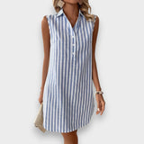 Lúcia - Vestido Camisero a Rayas