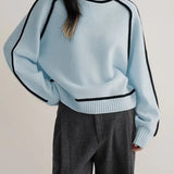 Sandrine | Eleganter Pullover mit hohem Kragen