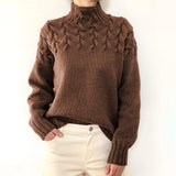Elvira™ | Warm gestrickter Rollkragenpullover