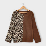 Marina - Lockere Sweater im Leopardenmuster