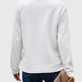 Christine | Eleganter Pullover mit halbem Reißverschluss