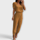 Irmelinda - Conjunto Chic de Blusa y Pantalones