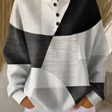 Eleanor – Schwarz-weißes Patchwork-Oberteil