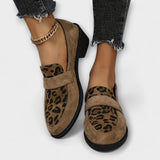Zapatos elegantes para mujer con diseño de leopardo