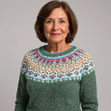 Klassischer Pullover aus isländischer Wolle