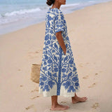 Esmeralda - Bordado Azul Vestido