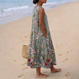 Viviana - Vestido de Campo con Bordado Floral