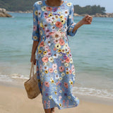 Mel - Elegante Vestido Midi de Confort
