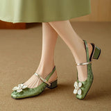 Marlene – Elegante Damenschuhe mit floralem Detail