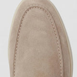 Beige Wildleder Yacht Mule