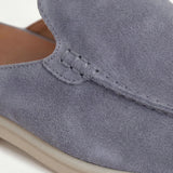 Babyblaues Wildleder Yacht-Mule