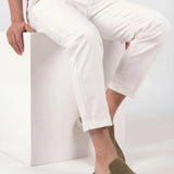 Olive Wildleder Yacht Mule