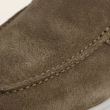 Olive Wildleder Yacht Mule