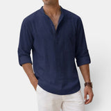Sandro™ | Strukturiertes Henley-Shirt im Regular-Fit