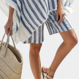 Salomé - Conjunto de Blusa a Rayas y Pantalones Cortos