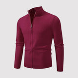 Ortwin™ | Strickjacke mit Stehkragen und Reißverschluss