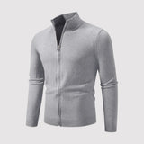 Ortwin™ | Strickjacke mit Stehkragen und Reißverschluss