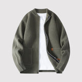 Maximilian™ | Rippstrick-Cardigan mit Reißverschluss