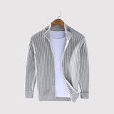 Urs™ | Strickjacke mit feinem Rippstrick