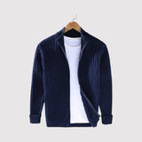 Urs™ | Strickjacke mit feinem Rippstrick