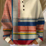 Margaret – Gestreiftes Oberteil im Colorblock-Design